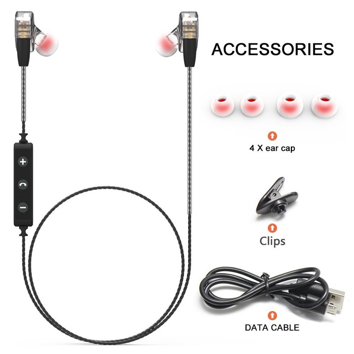  Auricolare di Bluetooth Sport Cavo Staccabile 