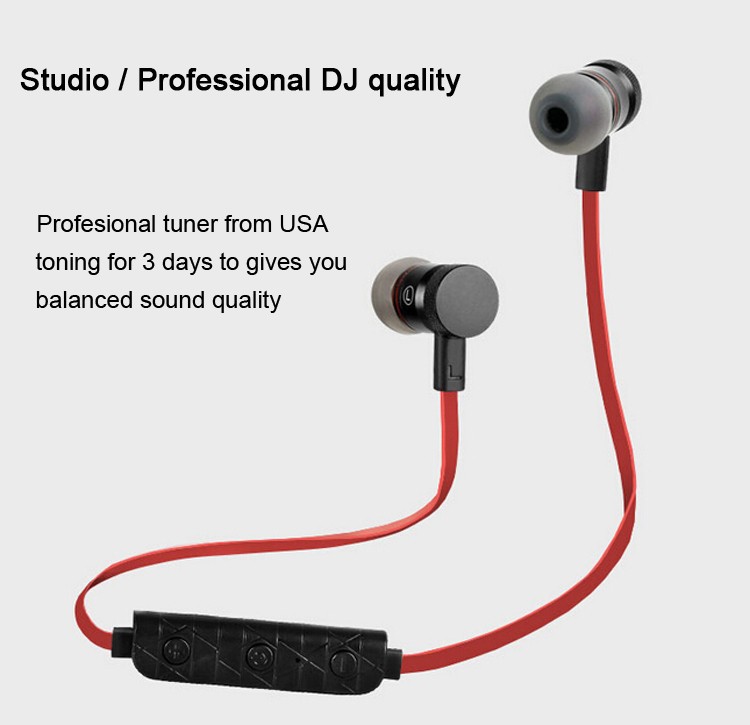 magnet kovu v uchu sport bluetooth sluchátka