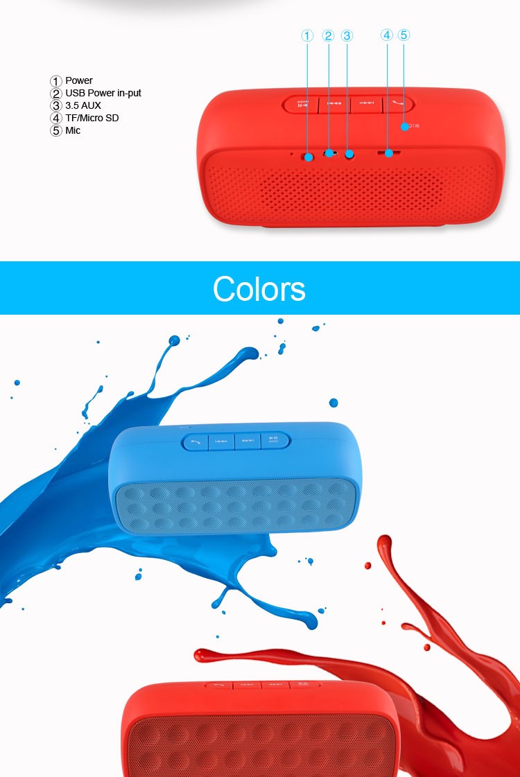 bluetooth 3.0 kezek szabad hívó vezeték nélküli hangszóró FM funkció