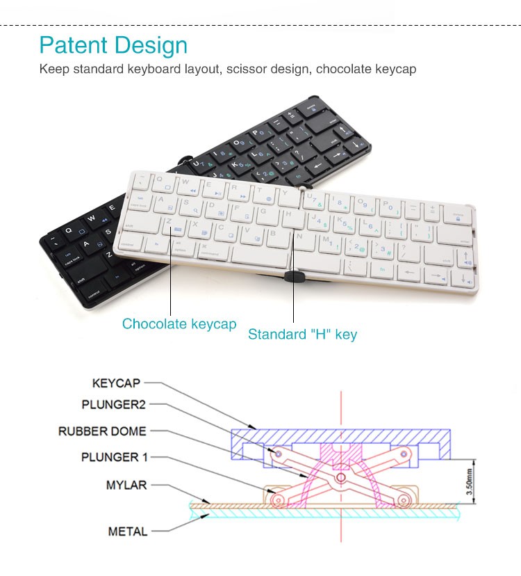 mini teclado sem fio para o android
