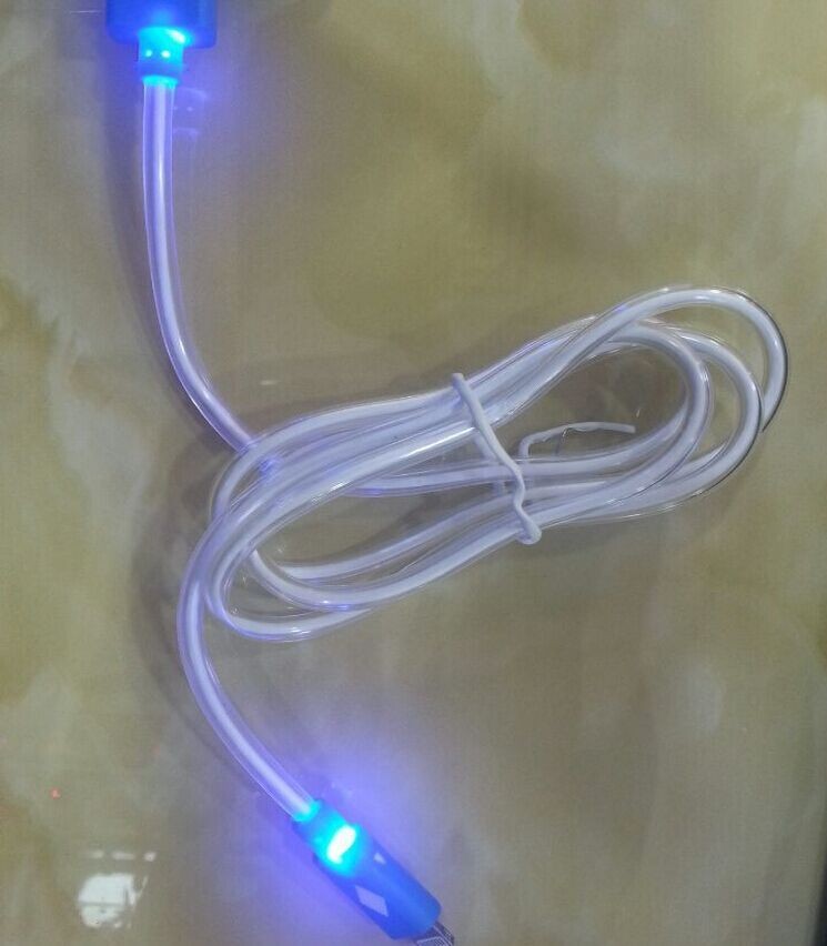 usb2.0 dipimpin berkedip kabel usb cahaya