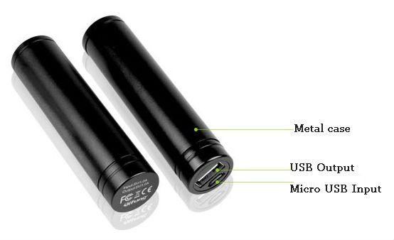 2600mah usb portable power bank