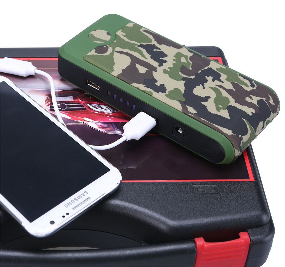 Mini pocket slim power bank multi-function jump starter