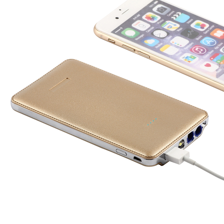 slim leather case power bank