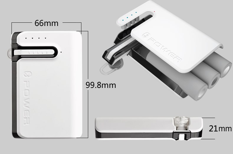 Power Bank with bluetooth headset