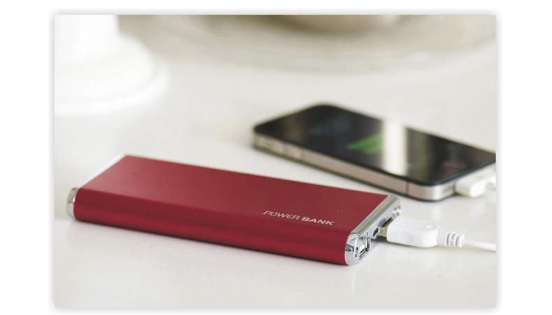  Moda alüminyum güç banka 4000mah 8000mah el feneri 
