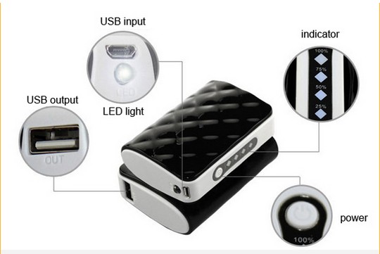 keychain power bank 5200mah