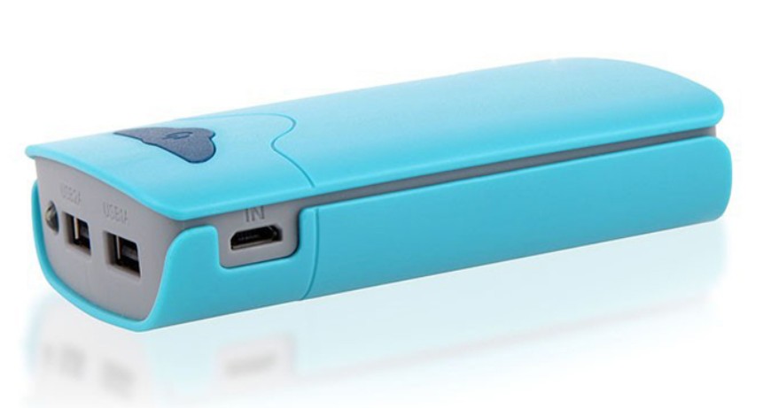2600mah přenosný duální usb nabíječka