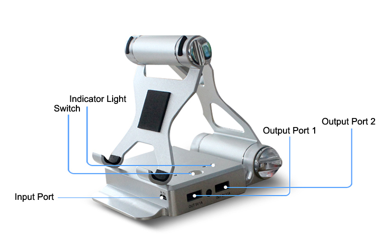10400mah rechargeable led light 5 volt powerbank