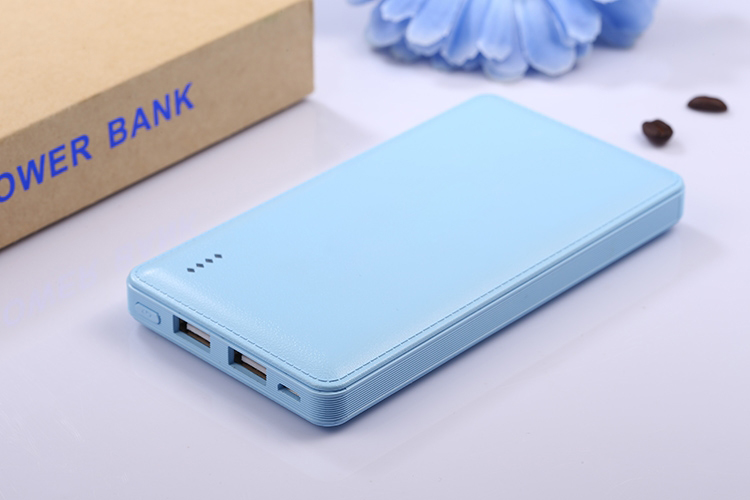  8000mah leather portable power bank