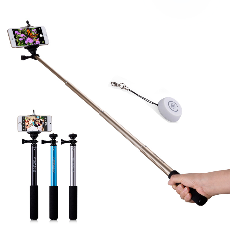  selfie stick with bluetooth shutter button