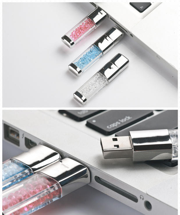 crystal usb flash drive