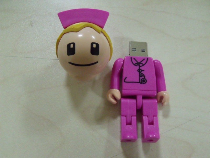 قليلاً ممرضة البلاستيك usb حملة القلم