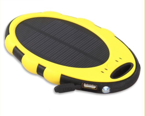  5000mah dual usb port solar power charger 