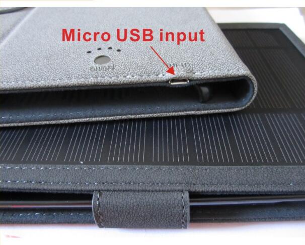 6000mAh solar charger case for ipad mini