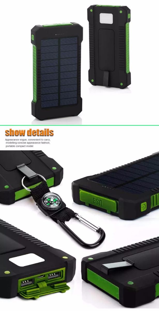 8000 mah solar power bank