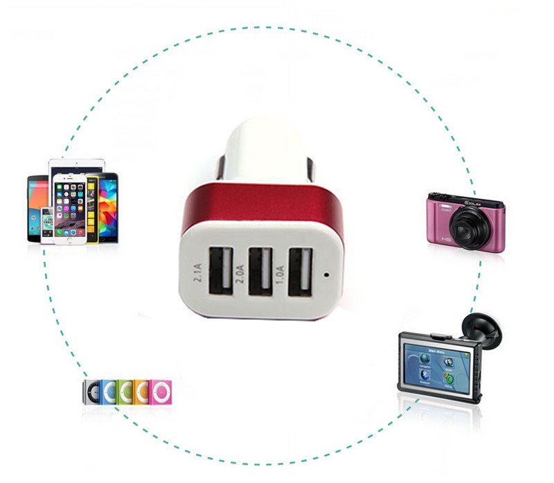  3 usb auto nabíječka 