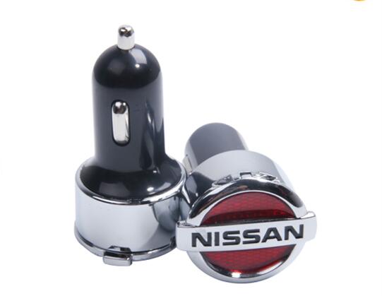 bullet metal 12V dual USB car charger