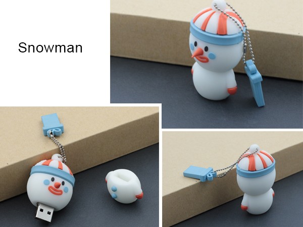 PVC sněhulák usb flash disk