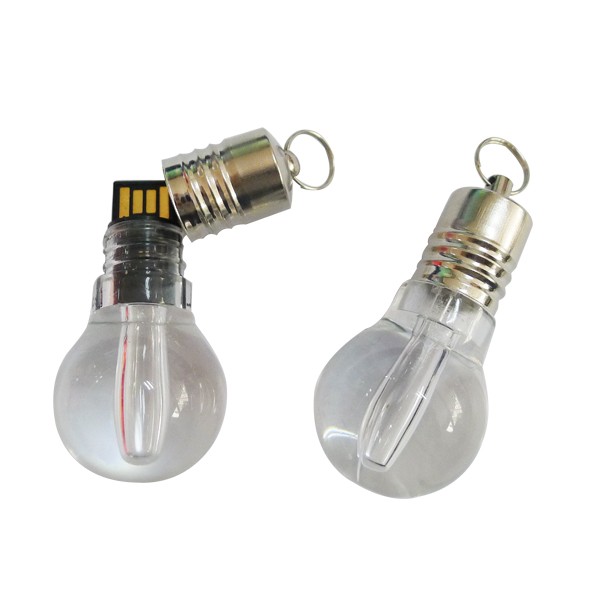 Creative lamp bulb Crystal usb memory sticks