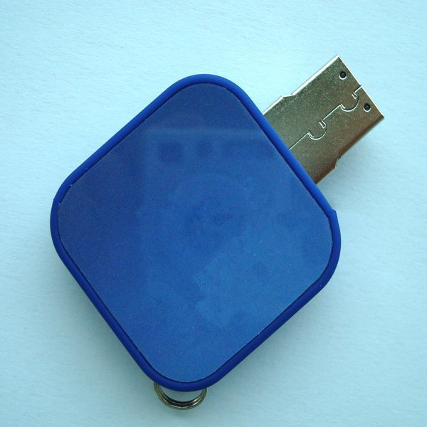 persegi plastik putar usb flash drive