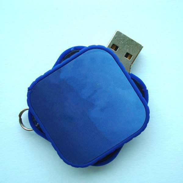 persegi plastik putar usb flash drive