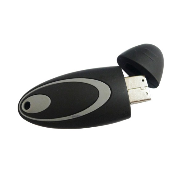 Oval kunststoff usb-stick