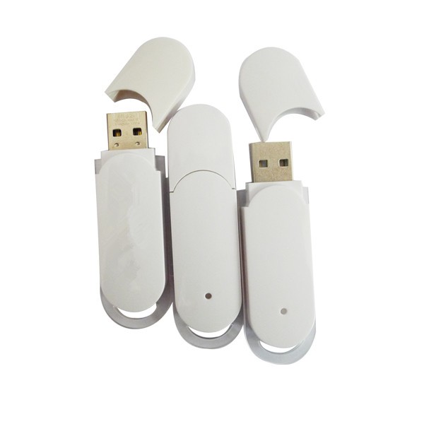 fehér promóciós ajándék műanyag USB kulcs