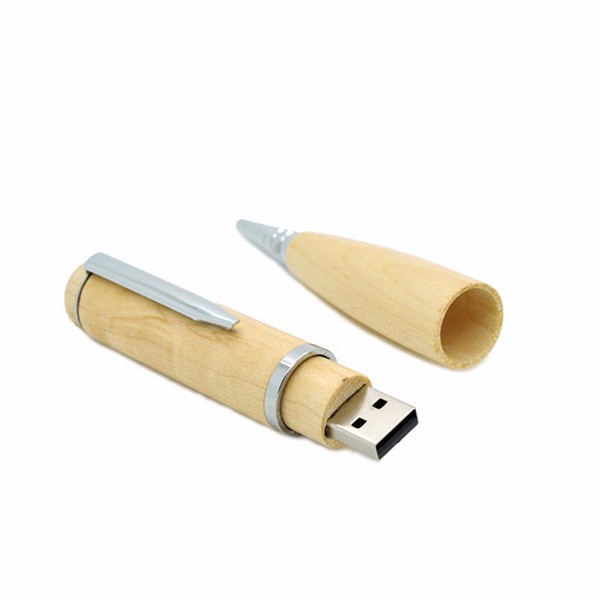 Trä Form penna USB flash-enhet