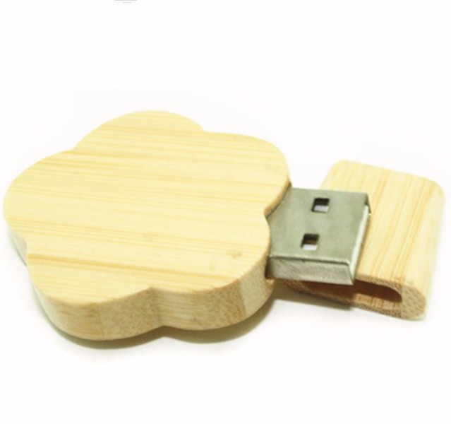 Wooden Flower usb flash drive