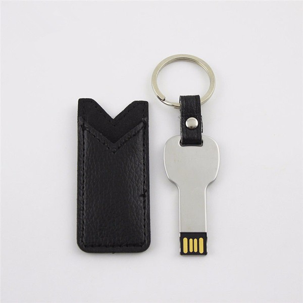 Dompet Kunci gaya usb kulit dengan gantungan kunci