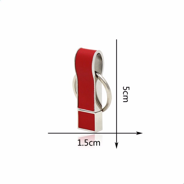 Leather key chains usb disk flash drive