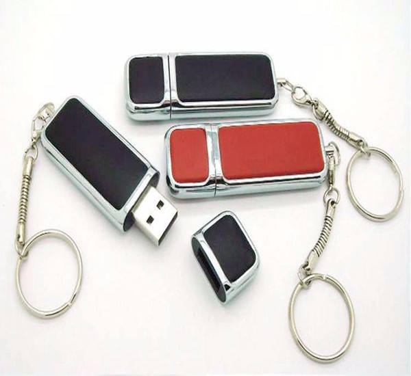 Bőr Kulcstartó USB Villanás hajt