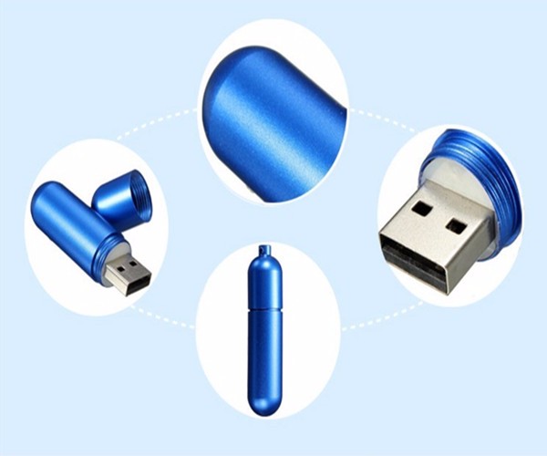 pil usb flash drive dengan gantungan kunci 