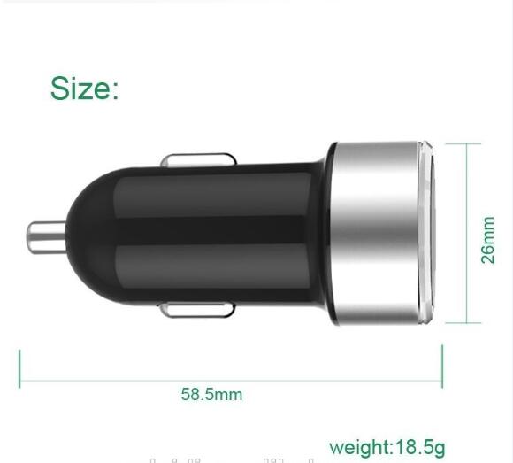 2 منفذ usb الصمام 2.4A الذكية-شاحن سيارة