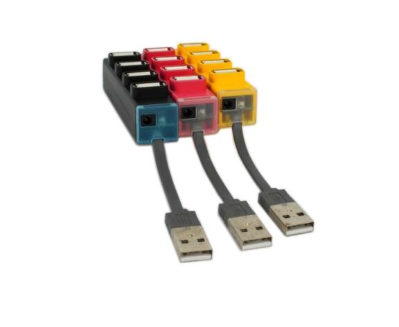 színes 4 port usb hub