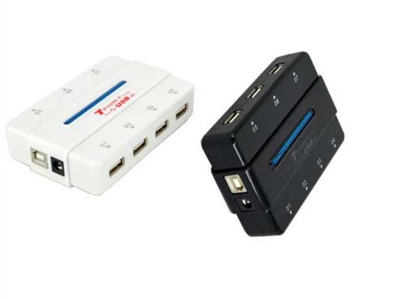 USB 2.0 7 Port HUB Dengan Kekuatan 
