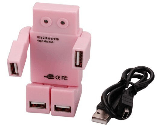 Folding Robot 4 Port 2.0 USB HUB