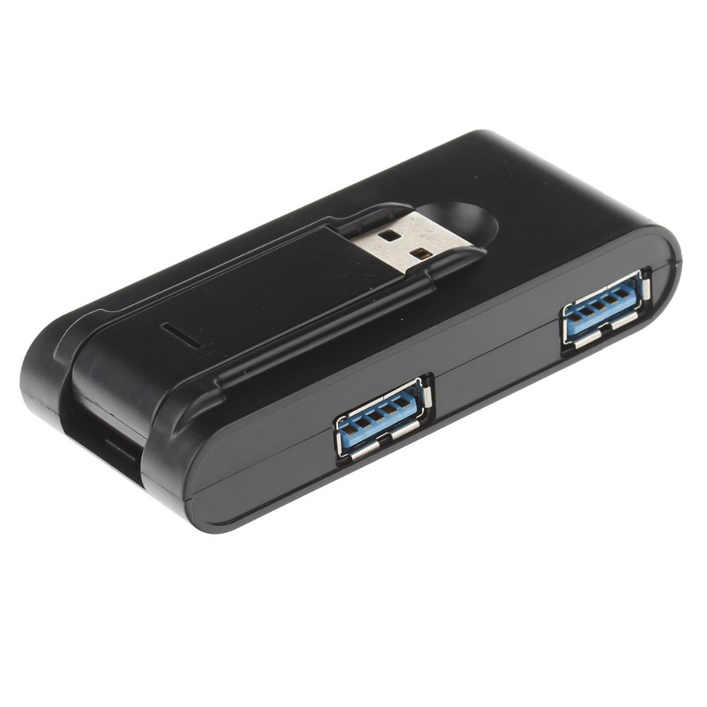 Portable quadrat usb-Hub 4-Port