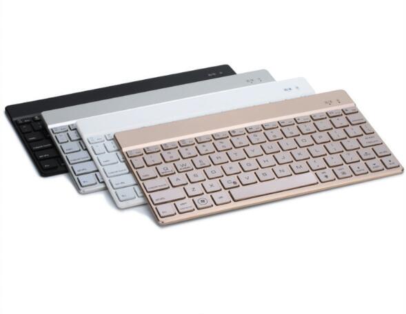 Bluetooth 3.0 Slim Aluminum Keyboard with 7 -Color Backlight