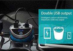 Car Charger Mount 2 Cigarette Lighter