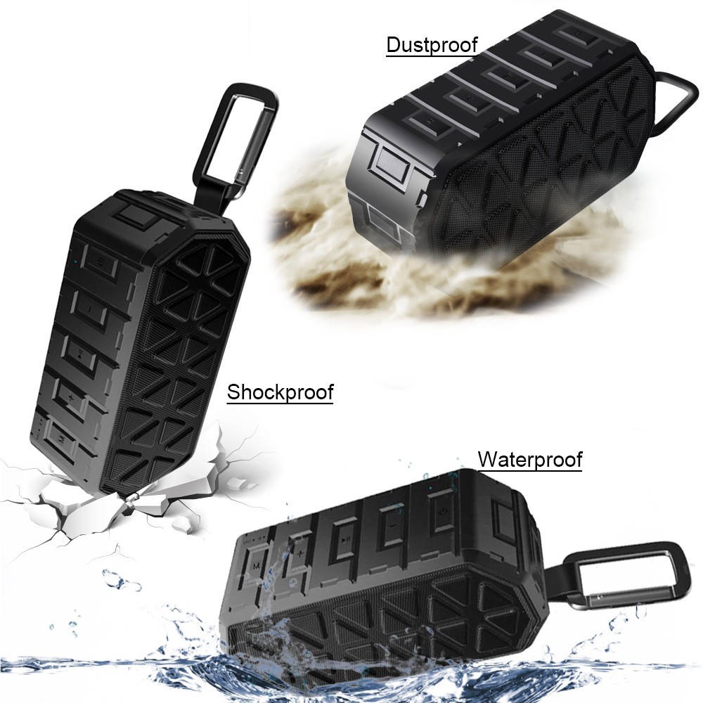 waterproof Shockproof Dustproof Bluetooth dual stereo speakers