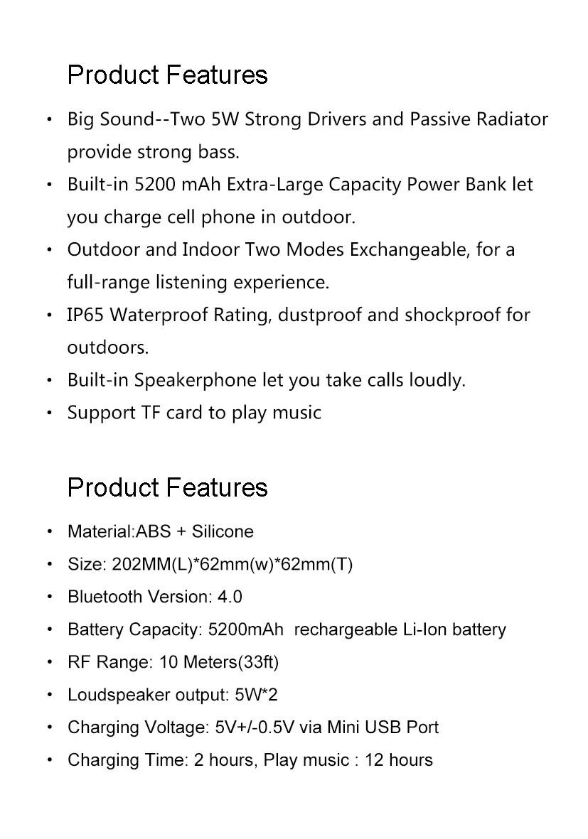 multifunctional power bank mini speaker 
