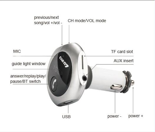 aux bluetooth car kit