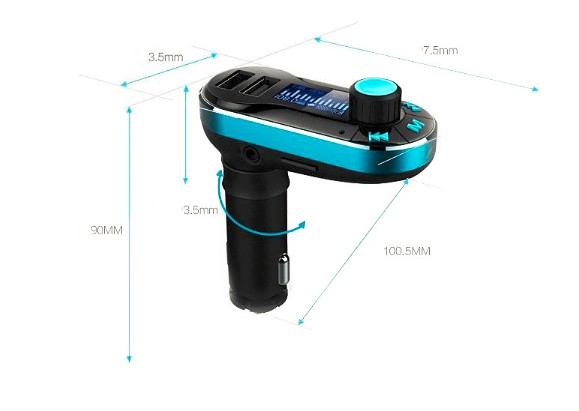 Bluetooth MP3 Lejátszó Autós Kihangosító