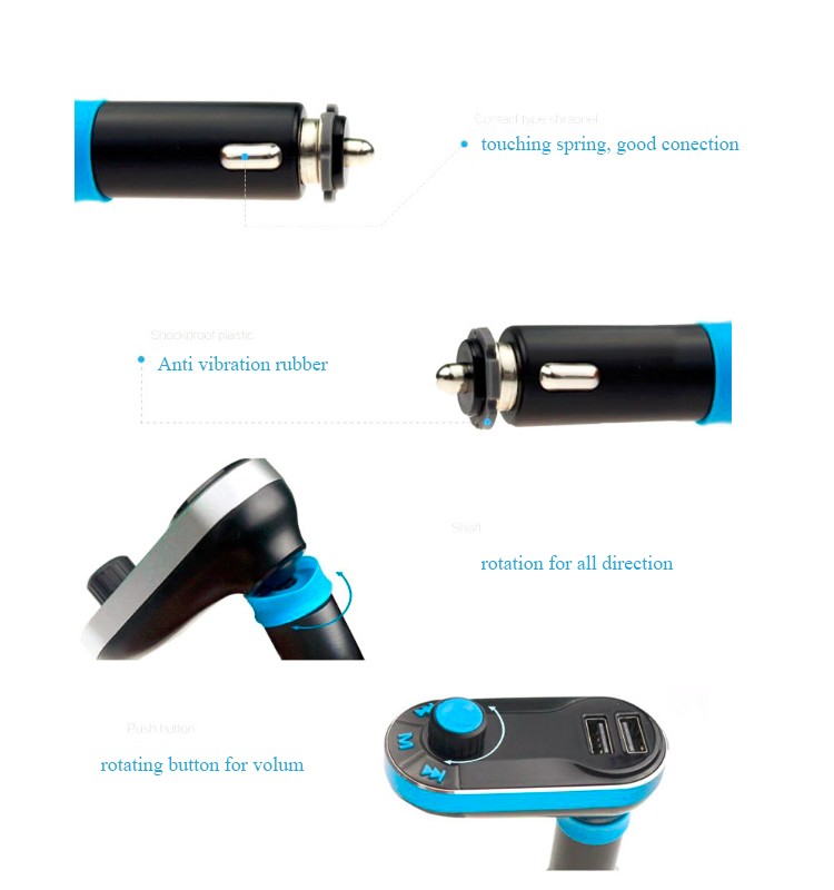Bluetooth MP3 Player Handsfree Car Kit