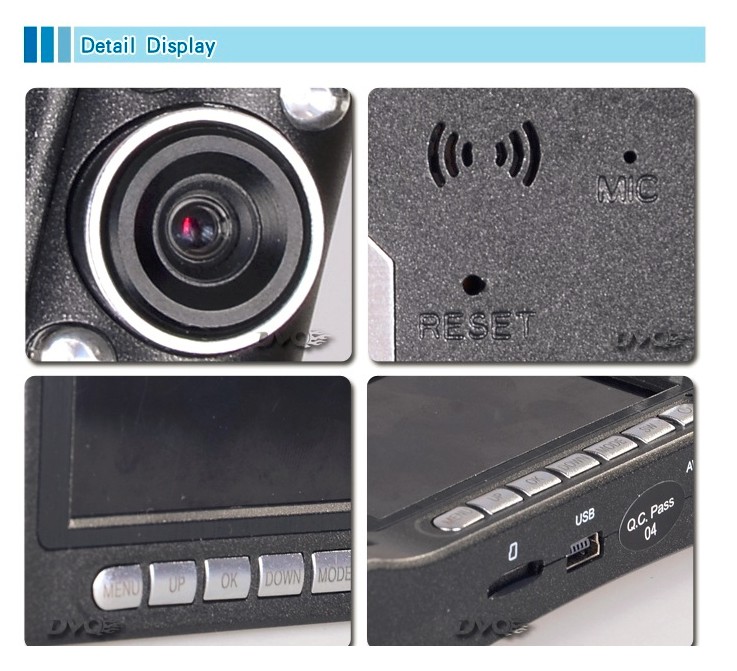 GPS night vision autó dvr 1080 P/720 P